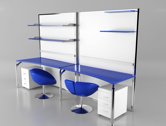 desk chairs Model 3D .c4d .max .obj .3ds .fbx .stl .blend 