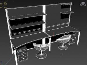desk chairs Model 3D