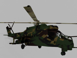 russian mil mi-24 hind helicopter 3D Model
