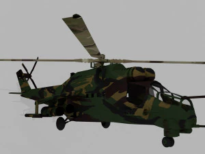 russian mil mi-24 hind helicopter 3D Model