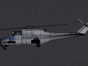russian mil mi-24 hind helicopter 3D Model