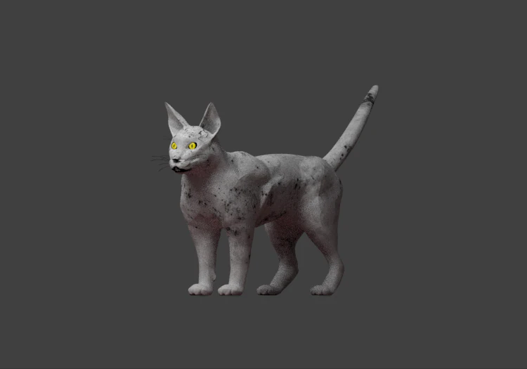 wild cat 3D Model .c4d .max .obj .3ds .fbx .stl .blend 
