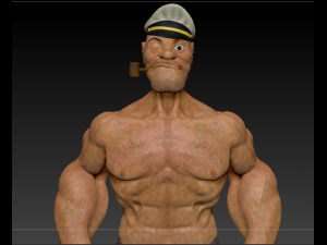 popeyes the sailor man 3D मॉडल