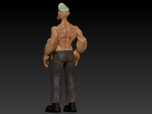 popeyes the sailor man 3D मॉडल