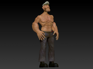 popeyes the sailor man 3D मॉडल