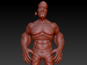 popeyes the sailor man 3D मॉडल