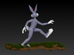 bugs bunny running 3D Print Model