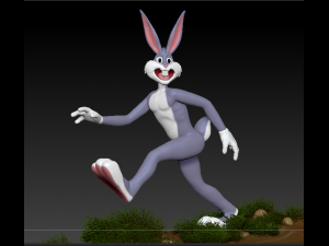 bugs bunny running 3D Print Model