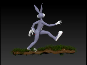 Bugs Bunny qui court Modèles 3D en vedette