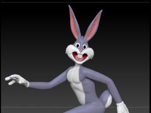 bugs bunny running 3D Print Model