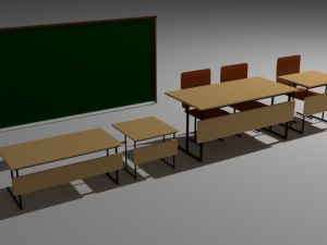 elements of the school class 3D-Modell