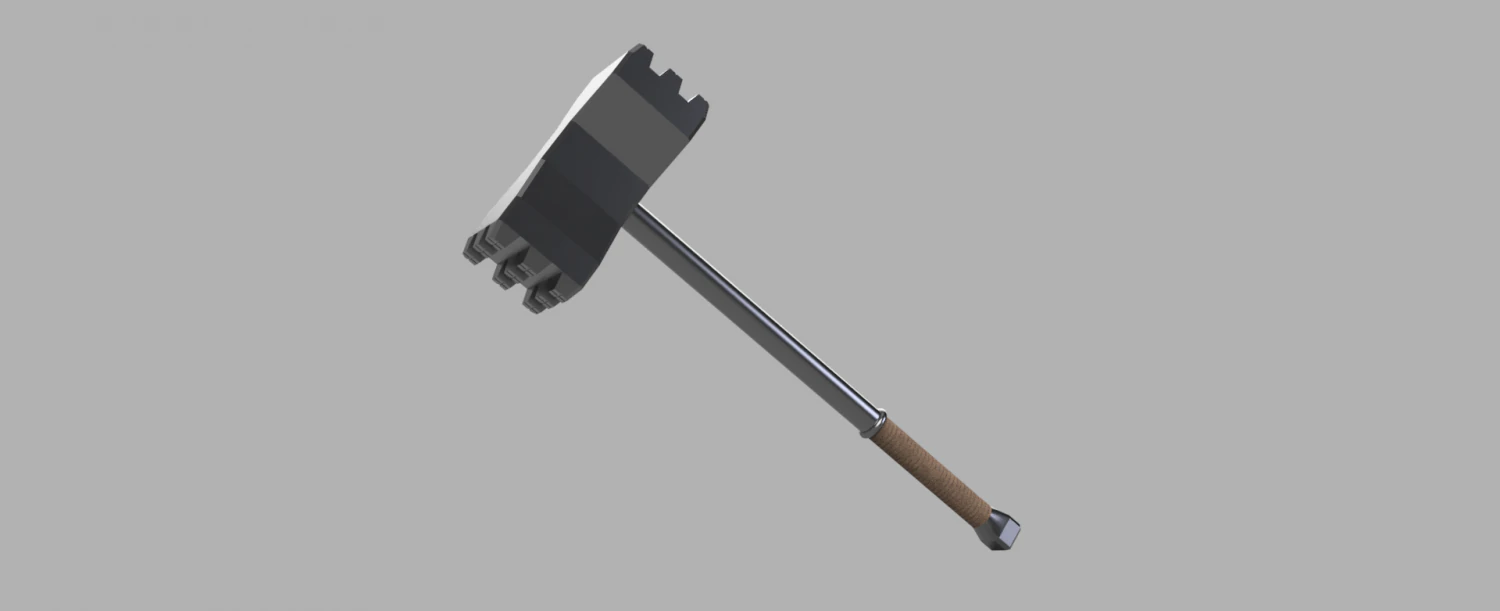 war hammer 3D Model .c4d .max .obj .3ds .fbx .stl .blend