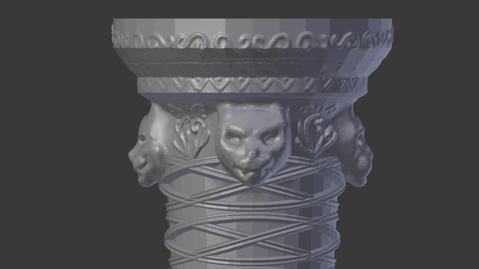 columncats low quality 3D Print Model .c4d .max .obj .3ds .fbx .stl .blend 
