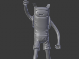 finn at highpoly adventure time 3dprinting Modello di stampa 3D