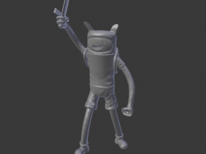 finn at highpoly adventure time 3dprinting Modello di stampa 3D