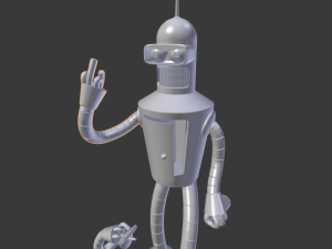 bender rodriguess robot 3dprinting Modello 3D