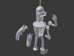 bender rodriguess robot 3dprinting 3D Model