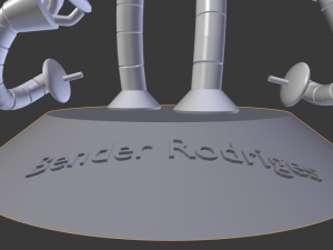 bender rodriguess robot 3dprinting Modello 3D