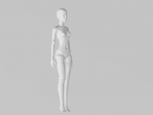 bjd doll Modèles 3D en vedette