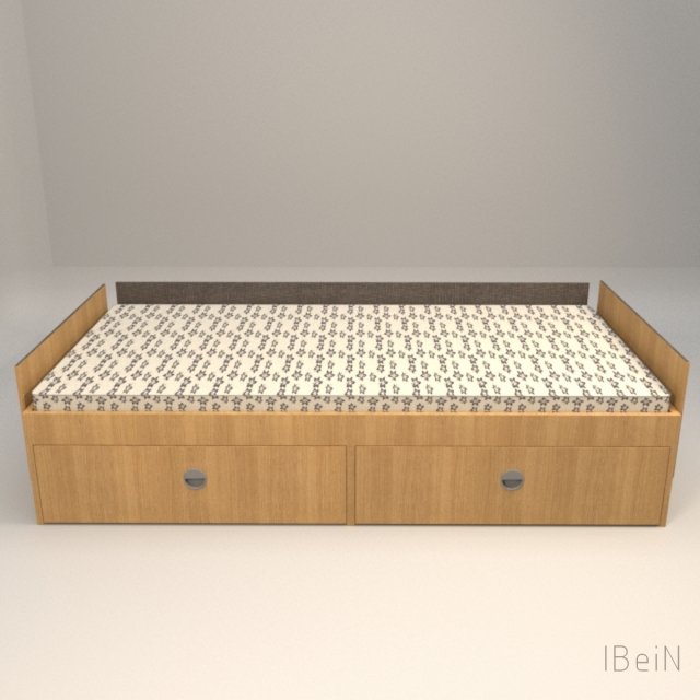 bed v13 3D Model .c4d .max .obj .3ds .fbx .stl .blend 