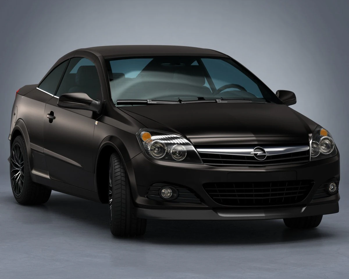 opel astra h twin top 2008 3D Model .c4d .max .obj .3ds .fbx .stl .blend 