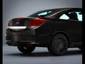 opel astra h twin top 2008 Modelo 3D