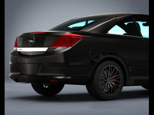 opel astra h twin top 2008 3D Model