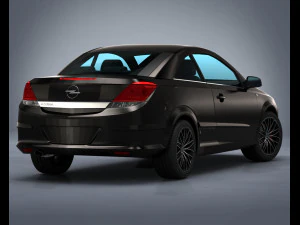 opel astra h twin top 2008 3D Model