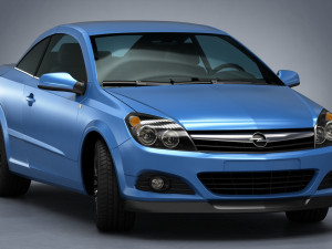 opel astra h twin top 2008 Modelo 3D