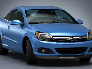 opel astra h twin top 2008 3D Model