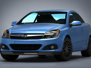 opel astra h twin top 2008 Modelo 3D