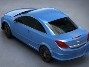 opel astra h twin top 2008 Modelo 3D
