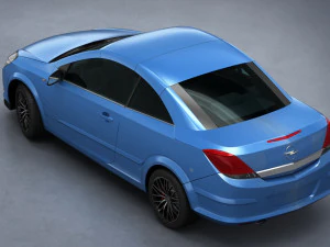 opel astra h twin top 2008 3D Model