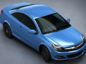 opel astra h twin top 2008 Modelo 3D