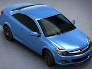 opel astra h twin top 2008 3D Model