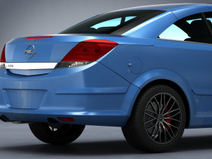 opel astra h twin top 2008 Modelo 3D