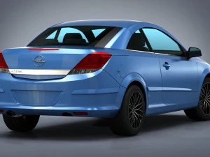 opel astra h twin top 2008 3D Model
