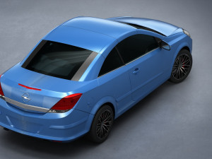 opel astra h twin top 2008 Modelo 3D