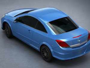 opel astra h twin top 2008 Modelo 3D