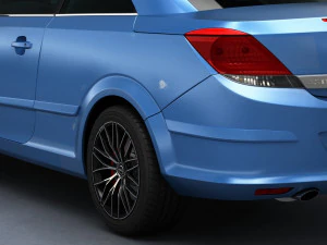 opel astra h twin top 2008 3D Model