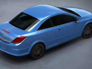 opel astra h twin top 2008 Modelo 3D