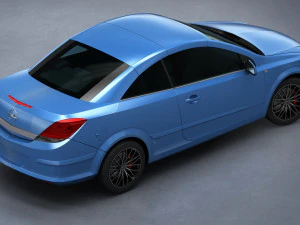 opel astra h twin top 2008 3D Model