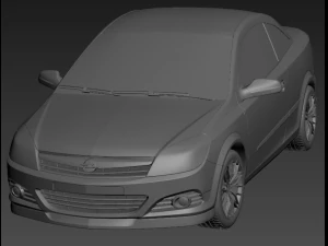 opel astra h twin top 2008 3D Model