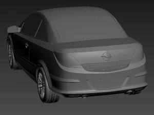 opel astra h twin top 2008 3D Model