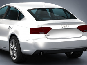 audi a5 sportback 2012 3D 模型
