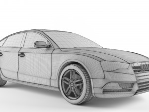audi a5 sportback 2012 3D 模型