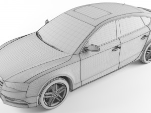 audi a5 sportback 2012 3D 模型