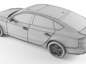 audi a5 sportback 2012 3D 模型