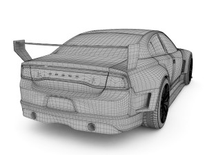 dodge charger 2012 restyling 3D 模型