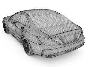 mercedes benz cls 2015 Modelo 3D